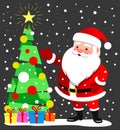 Merry Christmas. Happy New Year. Santa Claus character Royalty Free Stock Photo