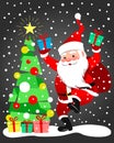 Merry Christmas. Happy New Year. Santa Claus character Royalty Free Stock Photo