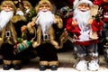 Merry Christmas and Happy new Year , Santa Claus doll with girts in Christmas festival , Copy space. Cute grandfather frost in red