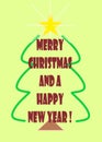 A Merry Christmas and Happy New Year Seasons greetings electronic card Royalty Free Stock Photo