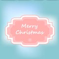 Merry Christmas and Happy New Year soft realistic soft pink and blue greeting card with light Royalty Free Stock Photo