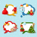 Merry Christmas and Happy New Year sticker speech