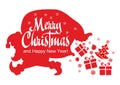 Merry Christmas greetings header Royalty Free Stock Photo