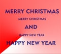 Merry christmas happy new year Royalty Free Stock Photo