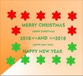 Merry christmas happy new year Royalty Free Stock Photo