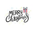 Merry Christmas and Happy New Year vector text Calligraphic Lettering design card. Creative typography for Holiday Royalty Free Stock Photo