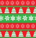 Merry Christmas and Happy New Year winter holiday backgrounds. Collection of seamless patterns with red and white colors. Vector Royalty Free Stock Photo