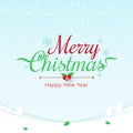 Merry Christmas and happy new year vector banner background Royalty Free Stock Photo