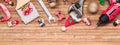 Merry Christmas and Happy New Years Handy Constrcution Tools web banner background concept. Handy House Fix DIY handy tools with Royalty Free Stock Photo