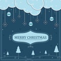 Merry Christmas holiday festival greeting background