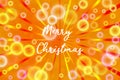 Merry Christmas illustration with random, chaotic, scattered colorful bokeh lights Royalty Free Stock Photo