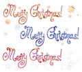 Merry Christmas inscriptions