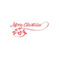 Merry christmas insignia and labels for any use