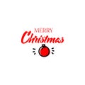 Merry christmas insignia and labels for any use