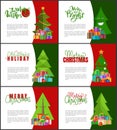 Merry Christmas Invitations Templates Xmas Trees