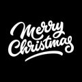 Merry Christmas Lettering Badge Royalty Free Stock Photo