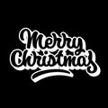 Merry Christmas Lettering Badge Royalty Free Stock Photo