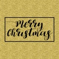 Merry Christmas Lettering Design.