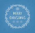 Merry Christmas lettering design. Vector illustration. Season cards, greetings for social media Royalty Free Stock Photo