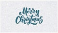 Merry christmas lettering in hand drawn style. Classic retro symbol. New year holiday greeting card. Vector design Royalty Free Stock Photo