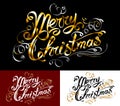 Merry Christmas lettering inscription title phrase greeting word