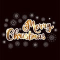 Merry Christmas lettering vector bright cool illustration