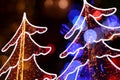 Merry Christmas lighting sets greeting card background modern design