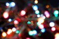 Merry Christmas - Lights and decorations Royalty Free Stock Photo