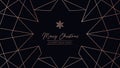 Merry Christmas luxury template design card