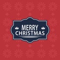 Merry christmas mandala text vector logo