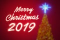 Merry christmas 2019 Royalty Free Stock Photo