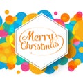 Merry Christmas multicolor background for your