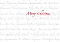 Merry Christmas Multilanguage Royalty Free Stock Photo