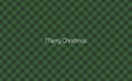 Merry Christmas New Year card background.Green Gingham Buffalo Lumberjack Tartan Checkered quilt plaid pattern.