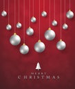 Merry Christmas,New year card and glitter decoration. Black and gold background with christmas balls.Vector Royalty Free Stock Photo