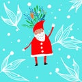 merry christmas, merry new year, card, christmas poster, gesture style, colorful, congratulations