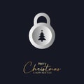 Merry Christmas awesome design for a banner. vector free Royalty Free Stock Photo