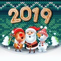 2019 Merry Christmas Royalty Free Stock Photo