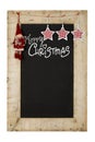 Merry Christmas New Years Chalkboard Royalty Free Stock Photo