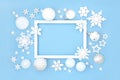 Merry Christmas North Pole Festive Background Border