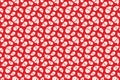 Merry Christmas pattern seamless. Santa Claus background. Red background