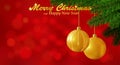 Merry Christmas red background Royalty Free Stock Photo