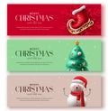 Merry christmas religious greeting card vector set. Christmas greetings collection for holiday season Royalty Free Stock Photo