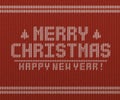 Merry christmas retro card. Royalty Free Stock Photo