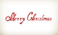 Merry Christmas ribbon Royalty Free Stock Photo