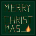 Merry Christmas Safety Matches Text