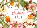 Merry Christmas sale background