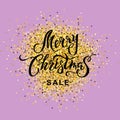 Merry Christmas Sale lettering