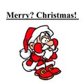 Merry Christmas Santa Claus sadness cartoon