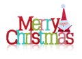 Merry Christmas Sign Royalty Free Stock Photo